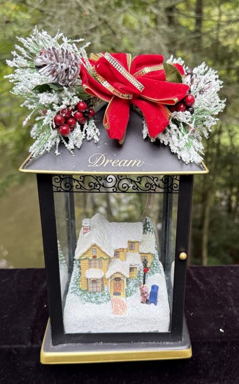 Thomas Kinkade Christmas Lantern Sparkle Of The Season DREAM Rare! MWT -5